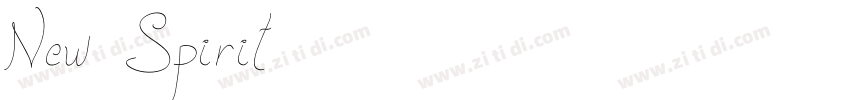 New Spirit字体转换